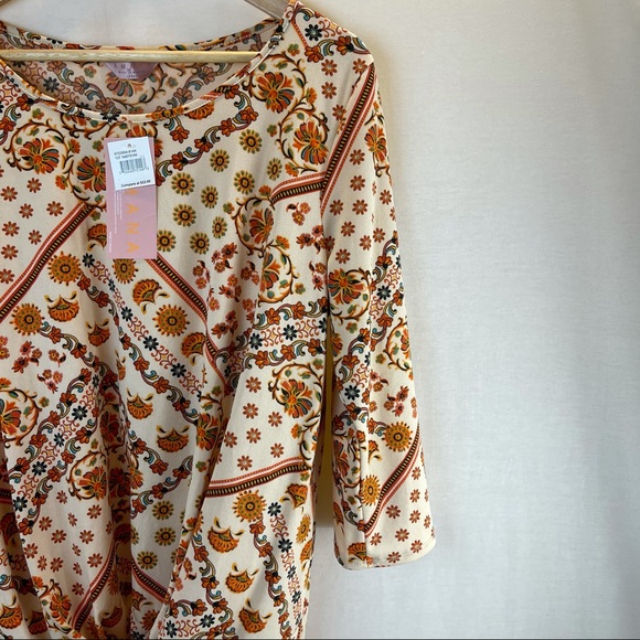 Amana Casual Red/Orange Bohemian Print Knot Front - Picture 4 of 8